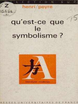 cover image of Qu'est-ce que le symbolisme ?